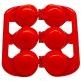 Сніжколіп For Fun потрійний, червоний (WSP170006) - Pampik - 2