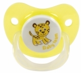 Пустушка силіконова ортодонтична Baby Team, 0 +, жовтий (3001) - Pampik