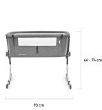 Приставная кроватка-люлька Kinderkraft Uno Grey KKLUNOGRY00000 (30.09.2019) - Pampik - 7
