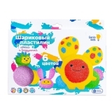 Набор для лепки Genio Kids Шариковый пластилин, 6 цветов (TA1802) - Pampik