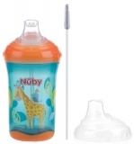 Поїльник-непроливайка Nuby No Spil, із силіконовим носиком, 300 мл, блакитний (10348aqua) - Pampik - 2