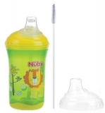 Поїльник-непроливайка Nuby No Spil, із силіконовим носиком, 300 мл, зелений (10348grn) - Pampik