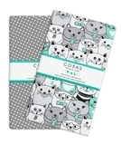 Набір наволочок Cosas Кошенята, бязь, 60х40 см, сірий, 2 шт. - Pampik - 2