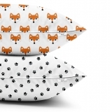 Набор наволочек Cosas Лисичка, бязь, 60х40 см, белый с оранжевым, 2 шт. - Pampik - 3