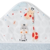Рушник з капюшоном Interbaby Jungle, 100х100 см, сірий (8000589) - Pampik - 3