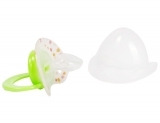 Пустышка силиконовая Курносики, ортодонтическая, с колпачком, 6-12+ мес., салатовый (7116 сал) - Pampik - 2