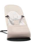 Крісло-шезлонг BabyBjorn Balance Soft cotton/jersey, бежевий з сірим - Pampik