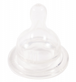 Соска силіконова Курносики, кругла, для широкого горлечка, розмір S, від 0 міс. (7033 S) - Pampik