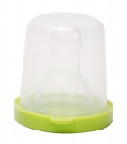 Соска силиконовая Курносики, круглая, в контейнере, размер M, от 3 мес., салатовый (7030 M) - Pampik