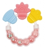 Прорізувач-брязкальце Курносики, рожевий (7044 рож) - Pampik