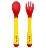 Набор для кормления Курносики, от 4 мес., красный с желтым (7061 чер/жов) - Pampik