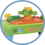 Конструктор Polesie Molto Blocks, 20 елементів, зелений (57990) - Pampik - 2