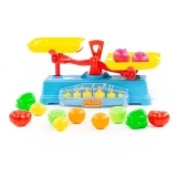 Игровой набор Polesie Весы с продуктами, 12 элементов (53787) - Pampik