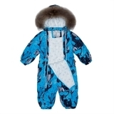 Комбинезон Huppa Beata 1, р.86, голубой с принтом (31930155-93636-086) - Pampik - 2