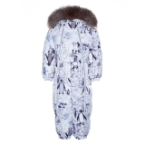 Комбинезон Huppa Beata 1, р.80, белый с принтом (31930155-93620-080) - Pampik