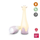 Нічник з ліхтариком Zazu Жираф Джина, рожевий (ZA-GINA-03) - Pampik