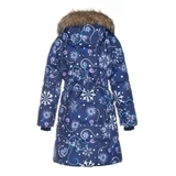 Термопальто Huppa Yacaranda, р.140, темно-синій з принтом (12030030-94286-140) - Pampik - 4