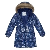 Термопальто Huppa Yacaranda, р.140, темно-синій з принтом (12030030-94286-140) - Pampik - 2