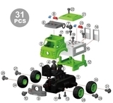 Конструктор DIY Spatial Creativity Поліцейська машина, зелений (CJ-1365126) - Pampik - 3