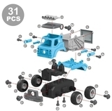 Конструктор DIY Spatial Creativity Самоскид, блакитний (CJ-1379190) - Pampik - 5