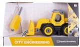 Конструктор DIY Spatial Creativity Бульдозер, жовтий (CJ-1365041) - Pampik - 2