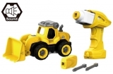 Конструктор DIY Spatial Creativity Бульдозер, жовтий (CJ-1365039) - Pampik