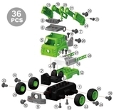 Конструктор DIY Spatial Creativity Строительный кран, зеленый (CJ-1365131) - Pampik - 3