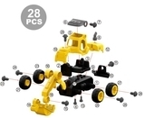 Конструктор DIY Spatial Creativity Экскаватор, желтый (CJ-1365027) - Pampik - 2