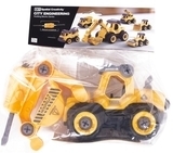 Конструктор DIY Spatial Creativity Экскаватор, желтый (CJ-1365030) - Pampik - 6