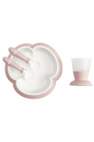 Набор детской посуды BabyBjorn Baby Feeding Set Powder Pink, розовый (078164) - Pampik