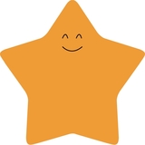 Стікери Axent Star, з клейким шаром, 70х70 мм, 50 листів (2444-03-A) - Pampik