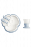 Набор детской посуды BabyBjorn Baby Feeding Set Powder Blue (078167) - Pampik