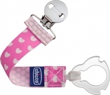 Карабін для пустушок Chicco Fashion 2 в 1, рожевий (09341.10) - Pampik