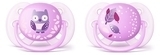 Пустушка Philips Avent (0-6 міс.), м'яка, 2 шт., для дівчаток (SCF227/20) - Pampik