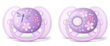 Пустушка для дівчинки Philips Avent, 6-18 міс., М'яка, 2 шт., для дівчаток (SCF227/22) - Pampik
