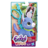 Мягкая игрушка Furreal Friends Hasbro Маленький питомец на поводке Щенок, синий (E3503) - Pampik - 2