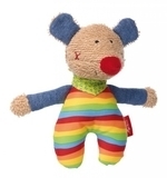 М'яка іграшка-брязкальце Sigikid Мишка, 15 см (41536SK) - Pampik