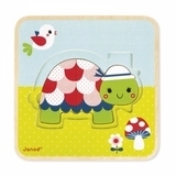 Пазл многослойный Janod Черепашка (J07012) - Pampik - 4