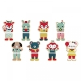 Игровой набор Janod Магнитные фигурки Животные, 16 элементов (J08015) - Pampik - 2