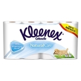 Тришаровий туалетний папір Kleenex Naturalcare, 8 рулонів