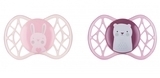 Силіконова ортодонтична пустушка Nuvita Air55 Explorer Ведмежа і Зайчик, 0+ міс., 2 шт. (NV7066F) - Pampik