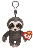 Мягкая игрушка-брелок TY Beanie Boo's Ленивец Dangler, 12 см, серый (36559) - Pampik