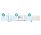 Силиконовые накладки на соски Philips Avent, 2 шт.-21 мм (SCF153/03) - Pampik - 4