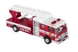 Машинка металева Goki Пожежна вантажівка з драбиною, червоний, 17,5 см (12115G-2) - Pampik