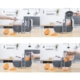 Блендер-пароварка Babymoov Nutribaby+ Grey з набором Foodii (A108463) - Pampik - 5