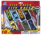 Набір міні-транспорту GW Citi Racer, 1:64, 10 шт. (92753-10PS) - Pampik