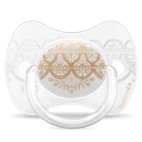 Пустушка силіконова Suavinex Couture, 0-4 міс., світло-сірий (304205) - Pampik