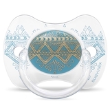 Пустушка силіконова Suavinex Couture, 18+ міс., блакитний (304231) - Pampik