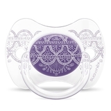 Пустушка силіконова Suavinex Couture, 4-18 міс., фіолетовий (304215) - Pampik