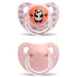 Пустушка силіконова Suavinex Історії панди Квіти, 6-18 міс., 2 шт., рожевий (303873) - Pampik